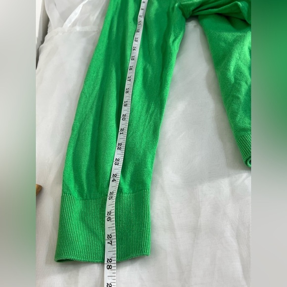 TALBOTS - Rhinestone Embellished Anchor Coastal Sweater Cotton Wool 2X Green - Picture 5 of 9